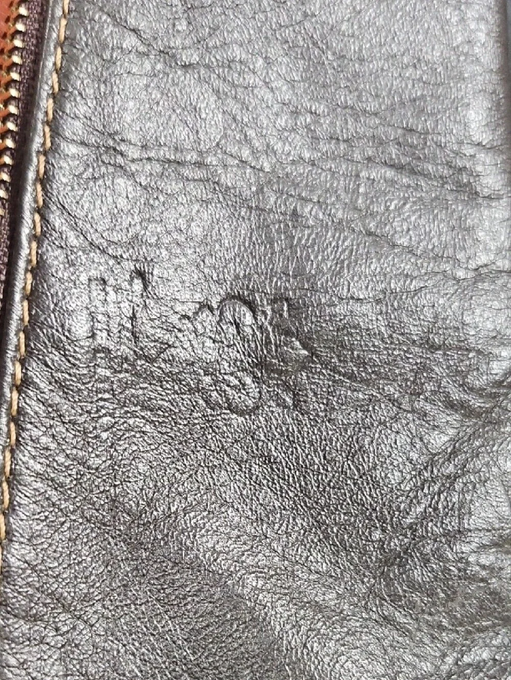 Vera Pelle Two-Tone Leather Crossbody in Brown and Rust